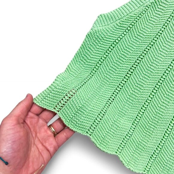 Green Crochet‎ Knit Spring Tank Top - Picture 2 of 5